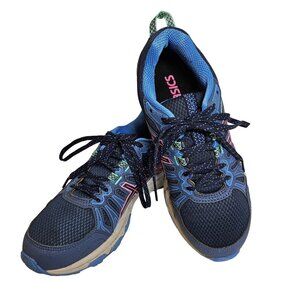 Asics Gel-Venture Athletic Shoes 7 Womens 6 Blue Pink Trainers runners joggers